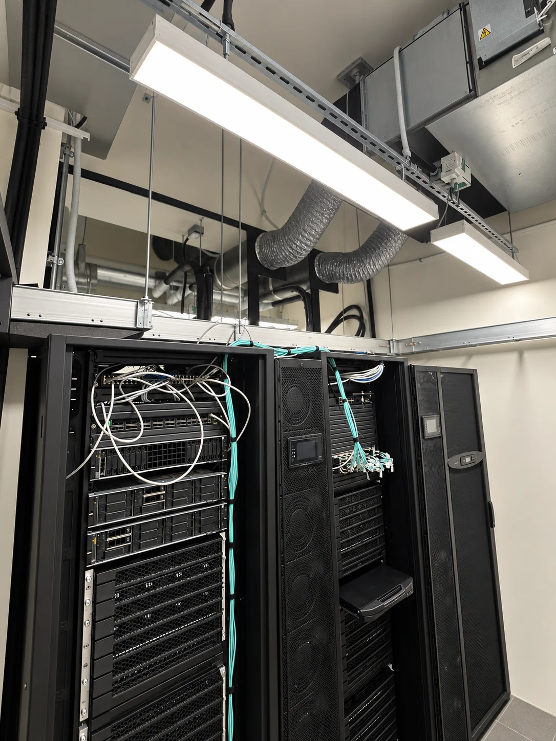 Illustrative equipment-room view; cabinets and services provide context and are not presented as G-LINK installations
